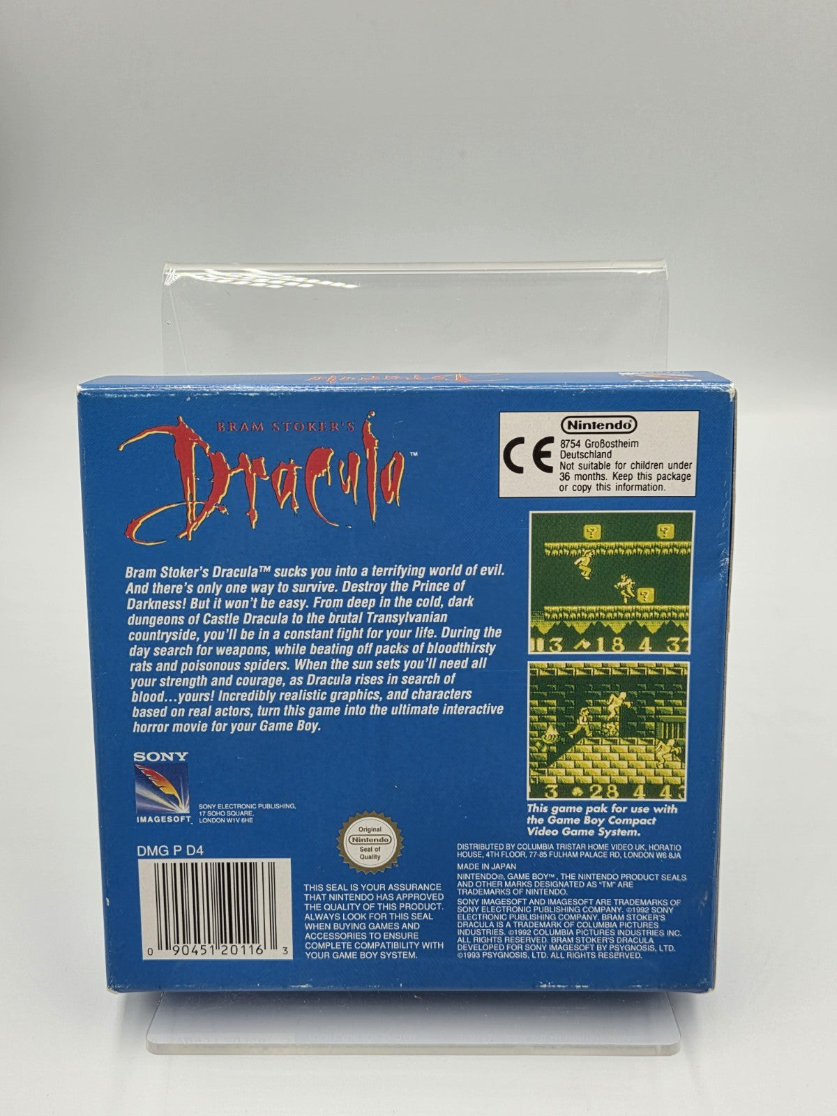 Nintendo Game Boy Classic Spiel Bram Stoker's Dracula mit OVP und Anleitung UKV