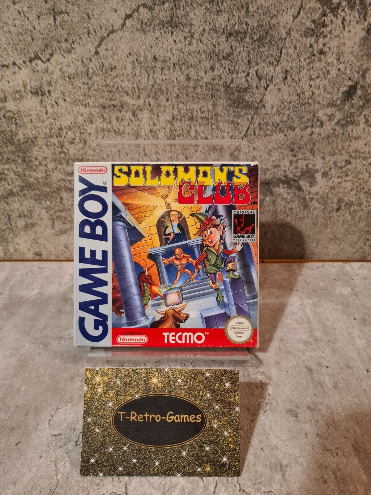 Nintendo Game Boy Classic Solomon's Club mit OVP und Anleitung NOE - T-Retro-Games