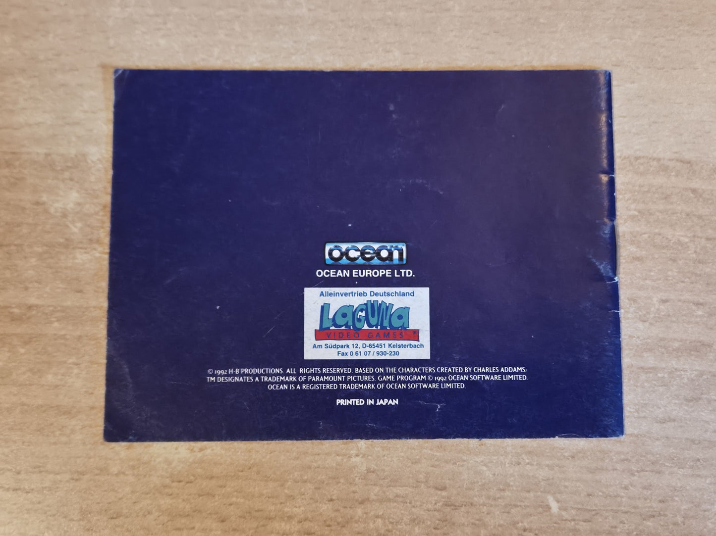 Game Boy Classic Pugsley's Scavenger Hunt Spielanleitung Instruction Booklet NOE