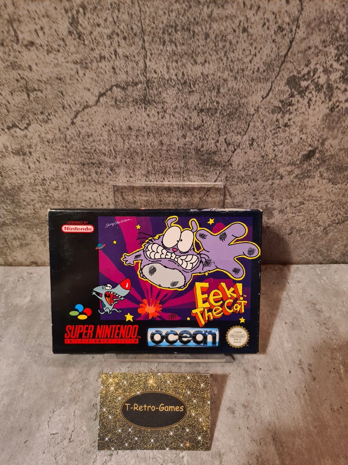 SNES Super Nintendo Eek The Cat mit OVP und Anleitung UKV - T-Retro-Games