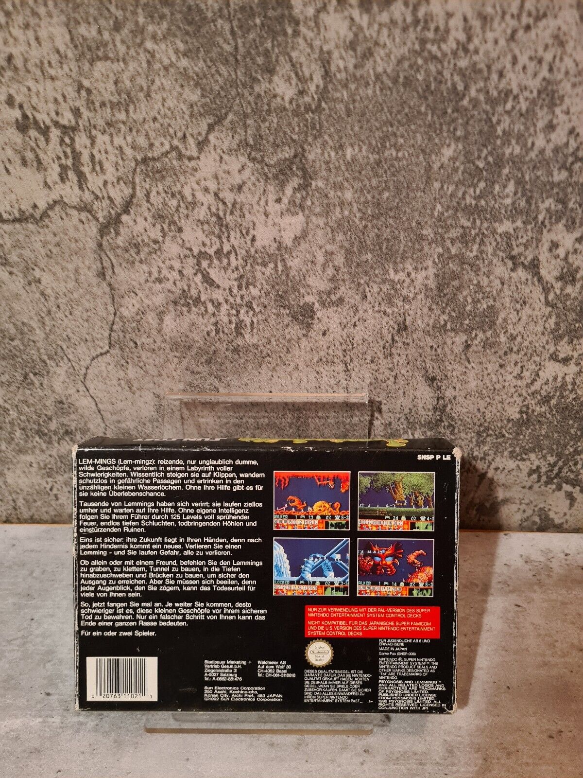 SNES Super Nintendo Lemmings mit OVP und Anleitung FRG - T-Retro-Games