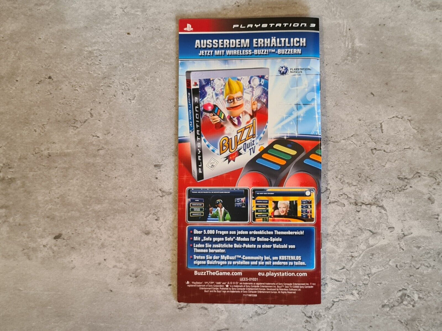 Sony PSP Spiel Buzz! Master Quiz mit OVP und Anleitung Deutsch - T-Retro-Games