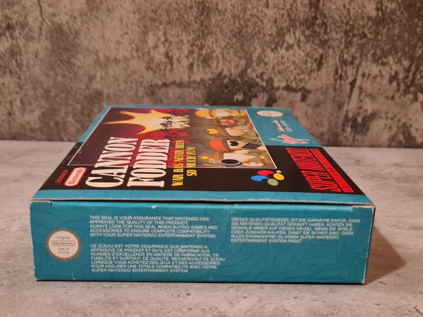 SNES Super Nintendo Cannon Fodder mit OVP und Anleitung EUR - T-Retro-Games