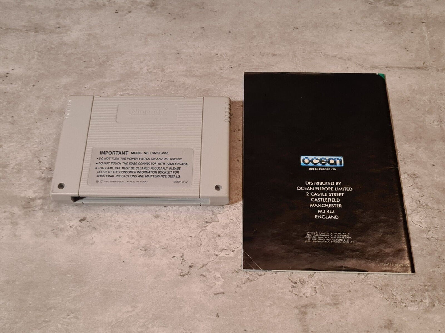 SNES Super Nintendo Syndicate mit OVP und Anleitung UKV - T-Retro-Games