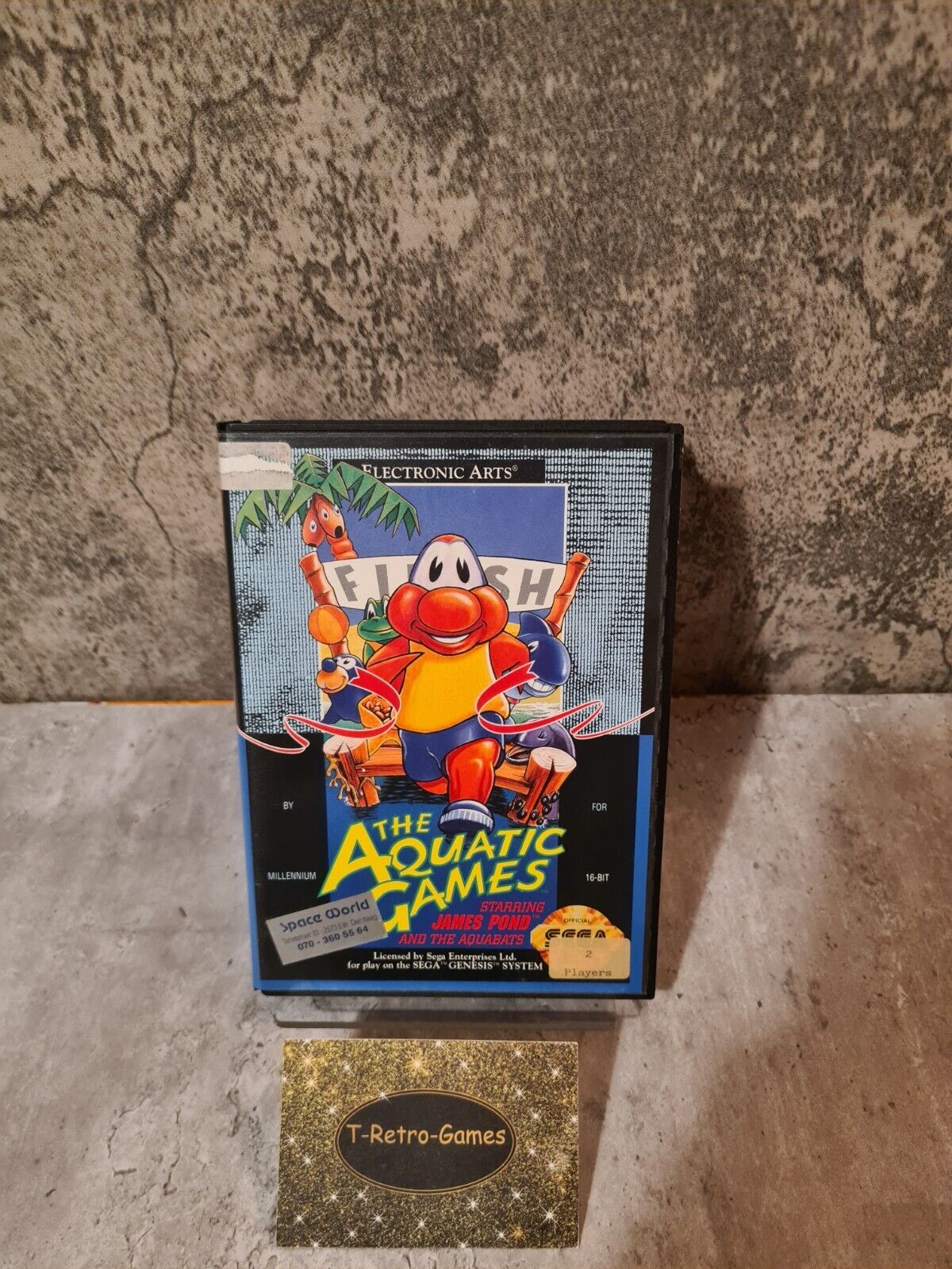 Sega Genesis The Aquatic Games mit OVP und Anleitung USA - T-Retro-Games