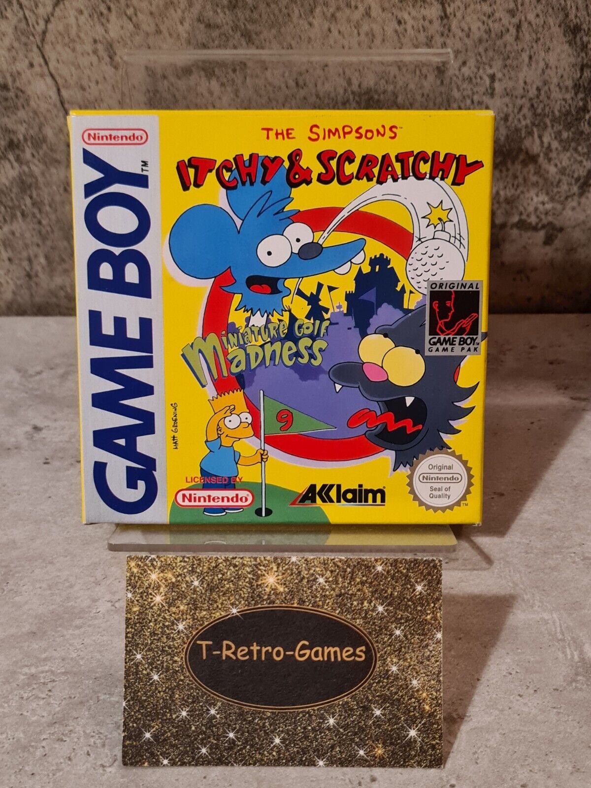 Game Boy Classic Spiel The Simpsons Itchy & Scratchy mit OVP und Anleitung EUR