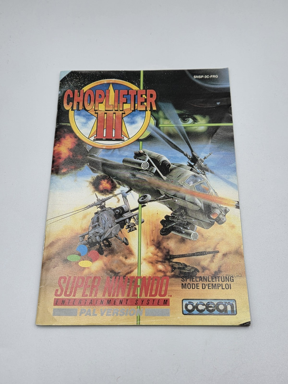 SNES Super Nintendo Choplifter III mit OVP und Anleitung FRG