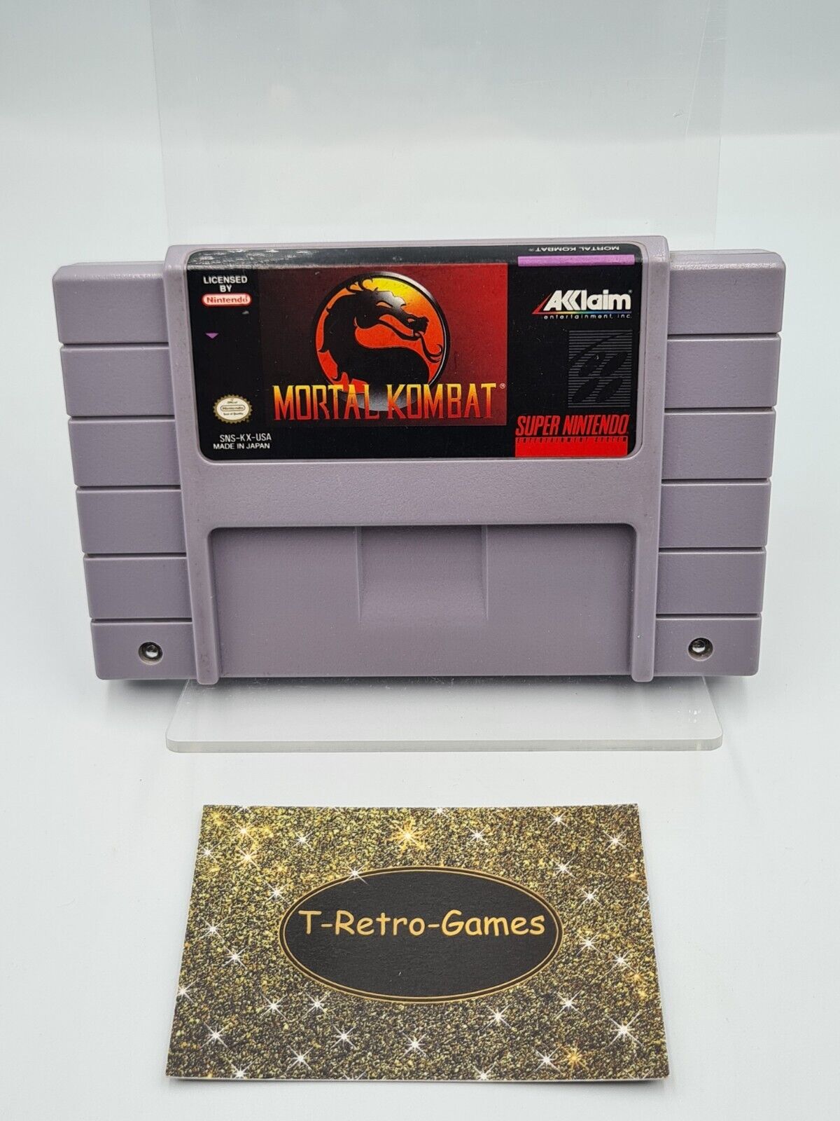 SNES Super Nintendo Mortal Kombat NTSC USA Modul - T-Retro-Games