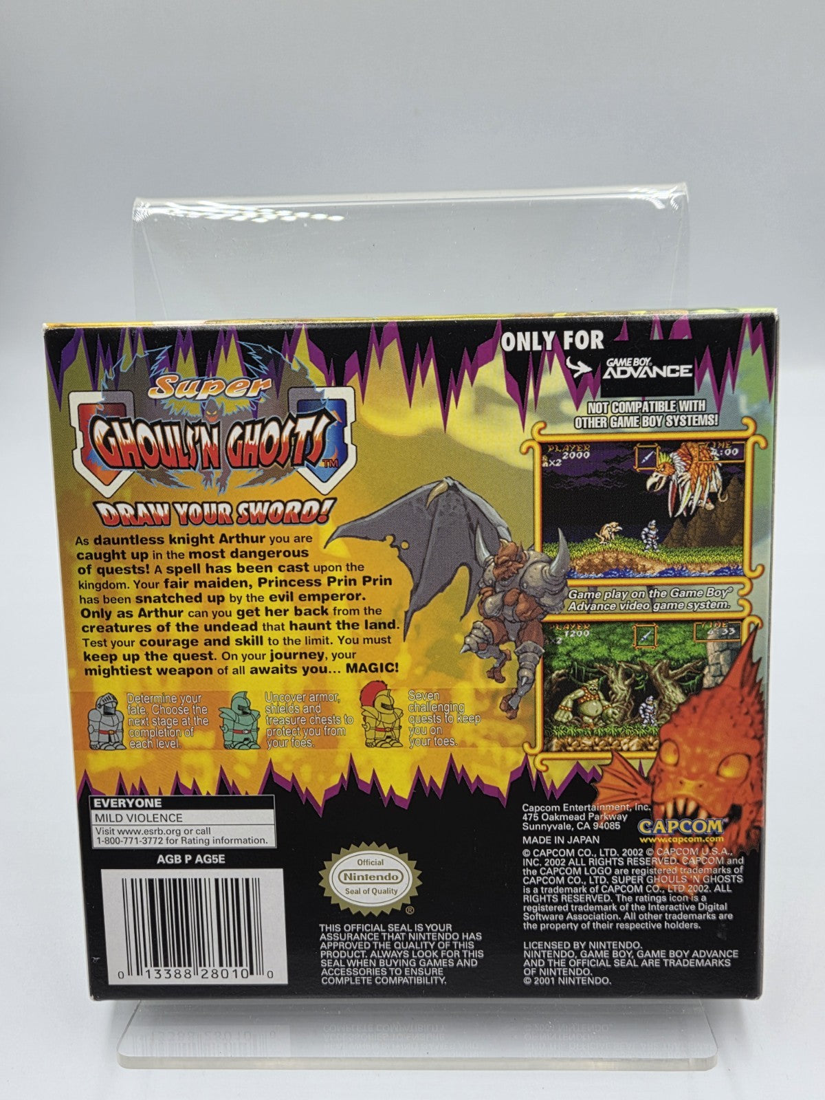 Nintendo Game Boy Advance Super Ghouls'N Ghosts mit OVP und Anleitung USA