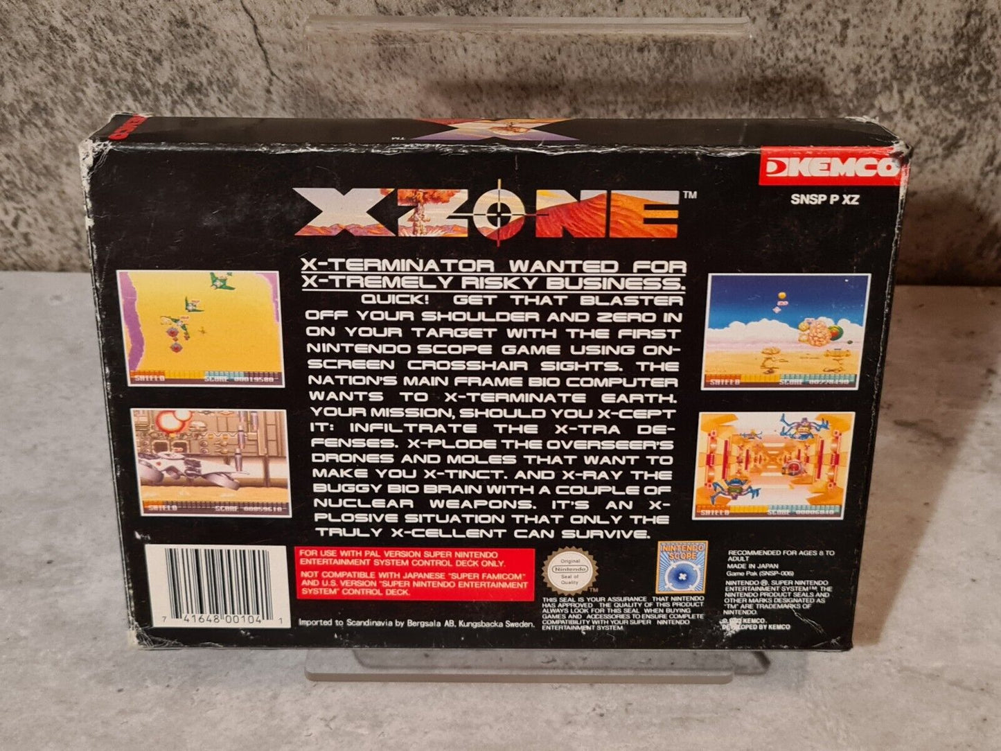 SNES Super Nintendo X-Zone mit OVP und Anleitung SCN - T-Retro-Games