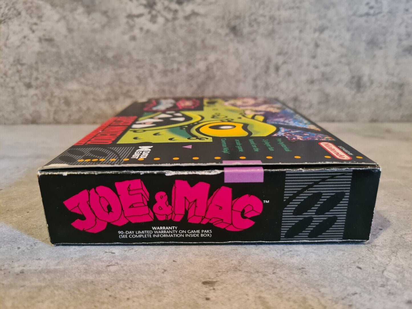 SNES Super Nintendo Joe & Mac mit OVP und Anleitung NTSC USA - T-Retro-Games