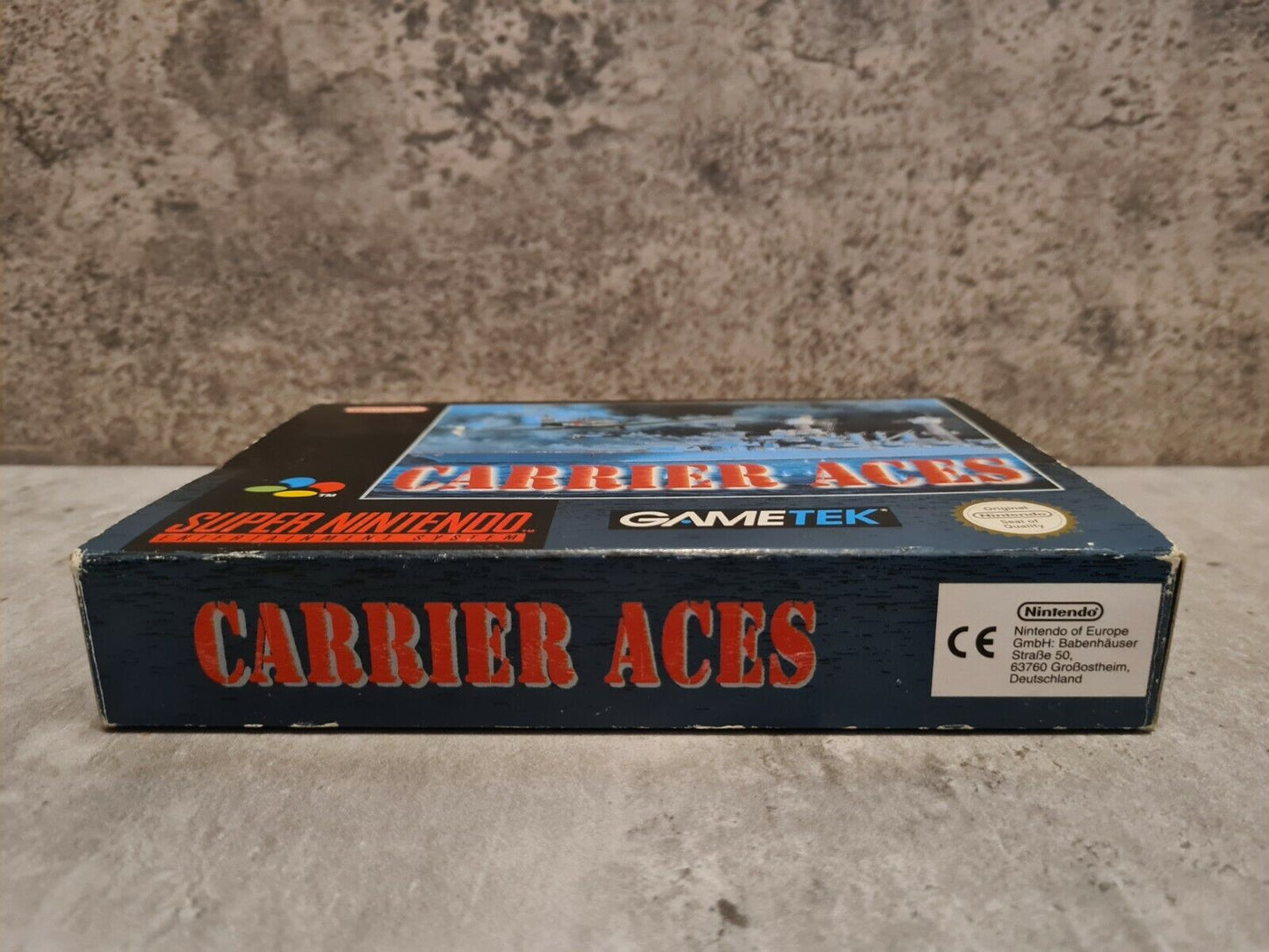 SNES Super Nintendo Carrier Aces mit OVP und Anleitung EUR - T-Retro-Games