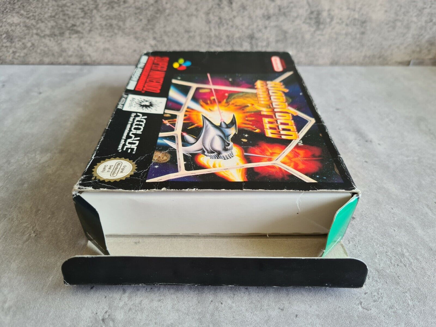 SNES Super Nintendo Warpspeed mit OVP und Anleitung UKV - T-Retro-Games