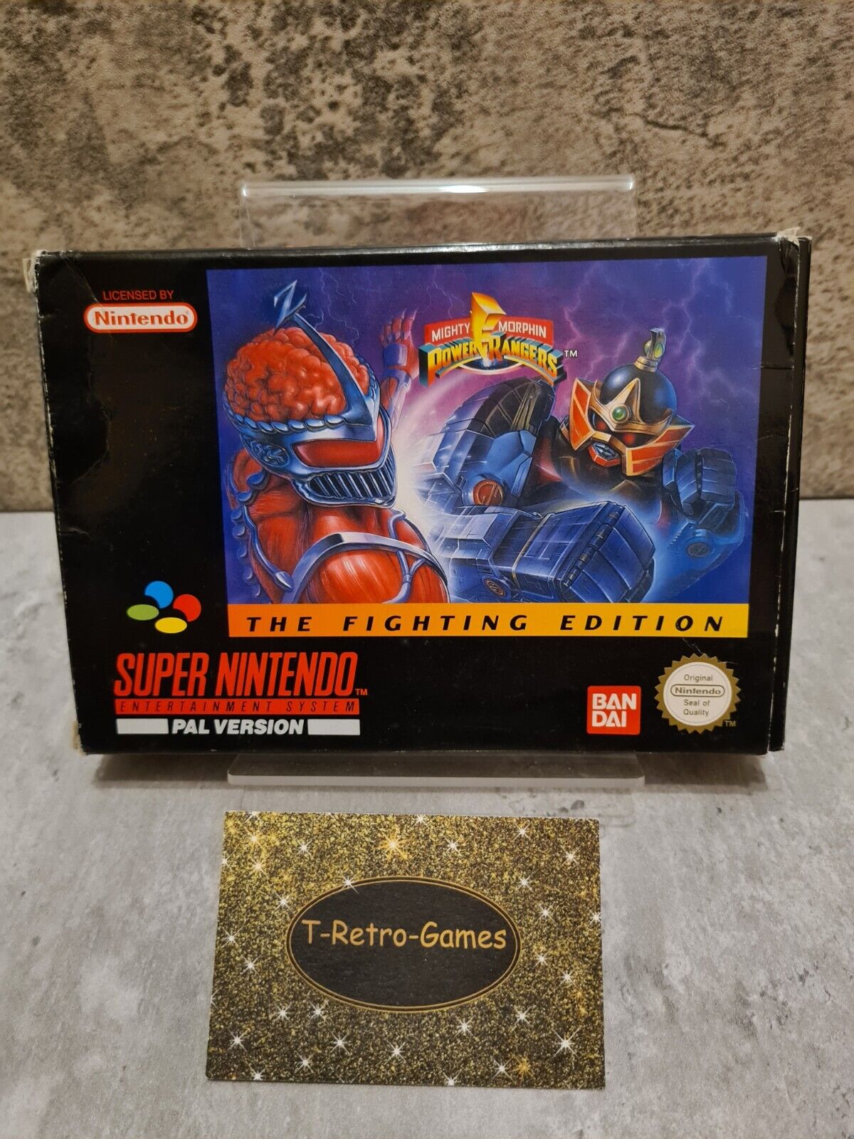 SNES Super Nintendo Power Rangers The Fighting Edition mit OVP und Anleitung UKV - T-Retro-Games