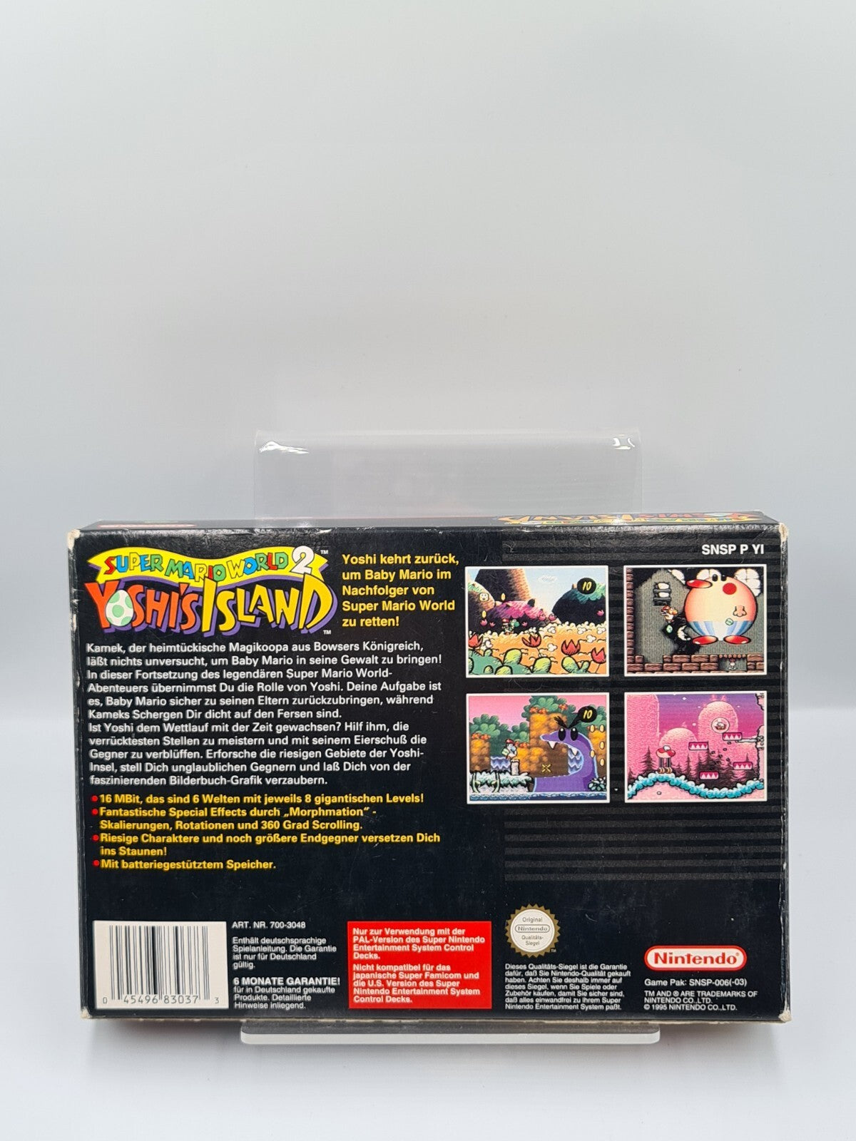 SNES Super Nintendo Super Mario World 2: Yoshi's Island mit OVP + Anleitung NOE