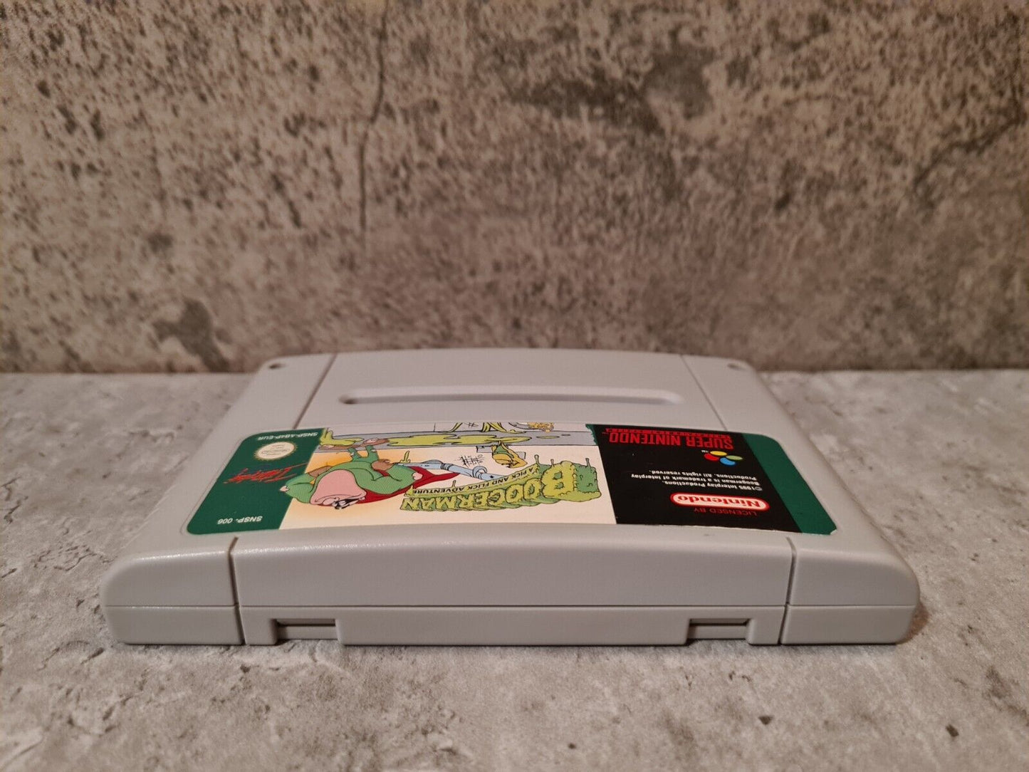 SNES Super Nintendo Boogerman A Pick and Flick Adventure Modul EUR - T-Retro-Games