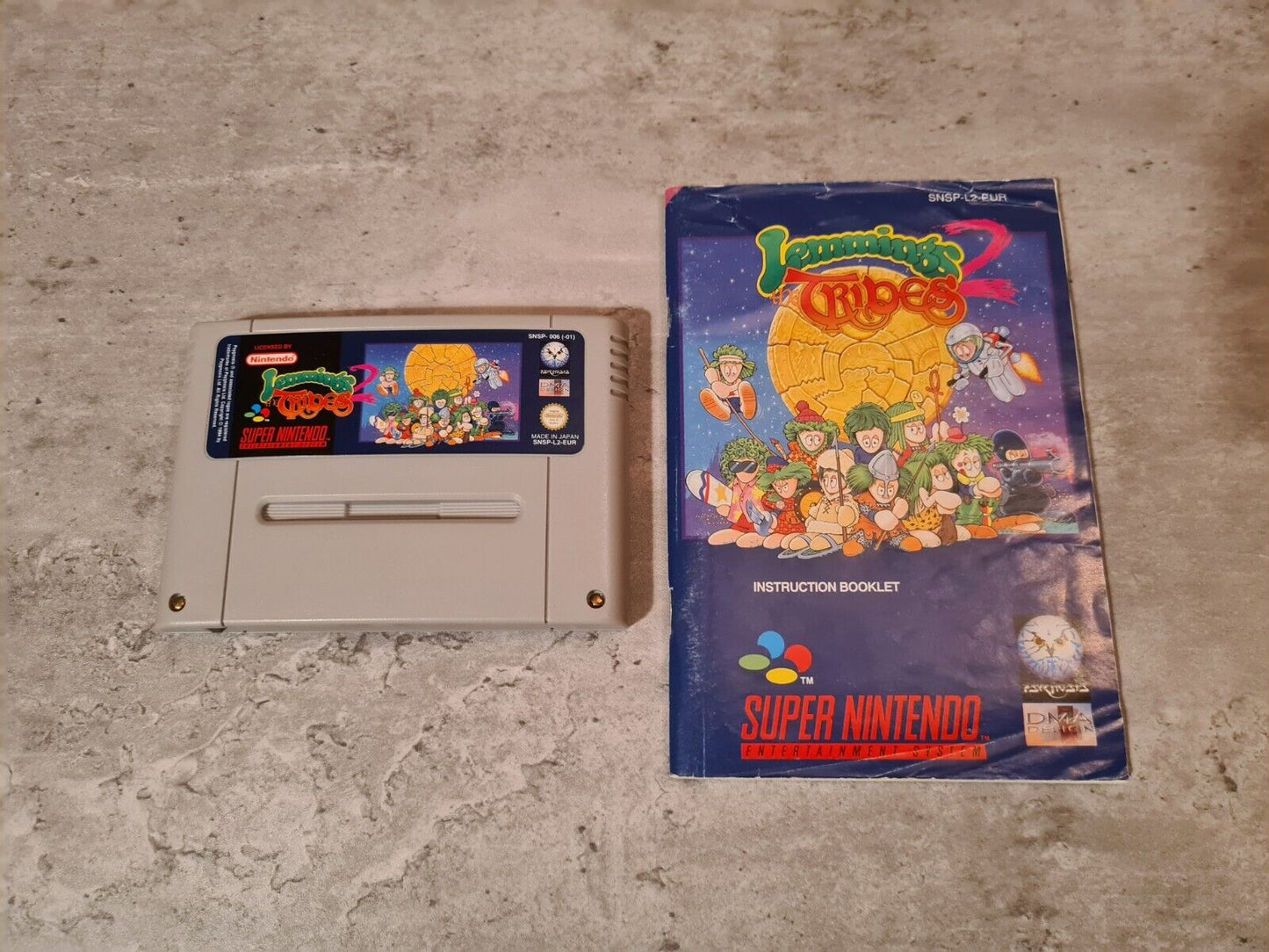 SNES Super Nintendo Lemmings 2 Tribes mit OVP und Anleitung EUR - T-Retro-Games
