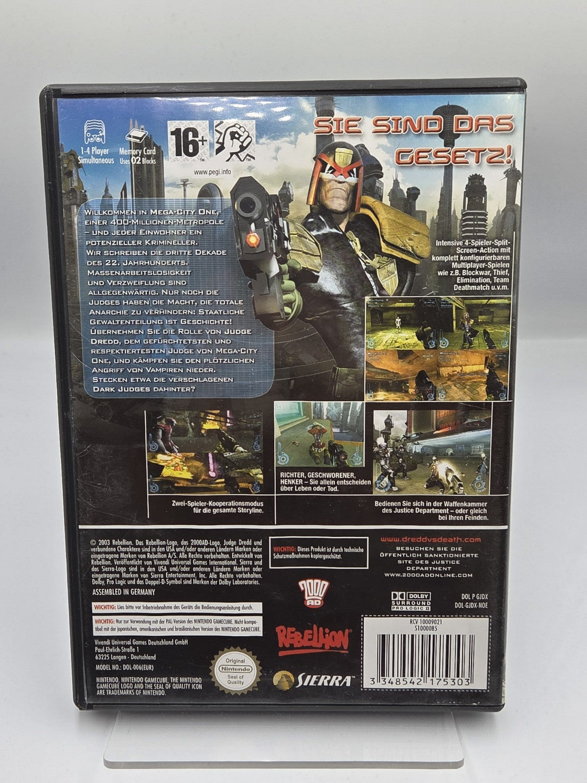 Nintendo GameCube Judge Dredd Dredd vs Death mit OVP und Anleitung NOE