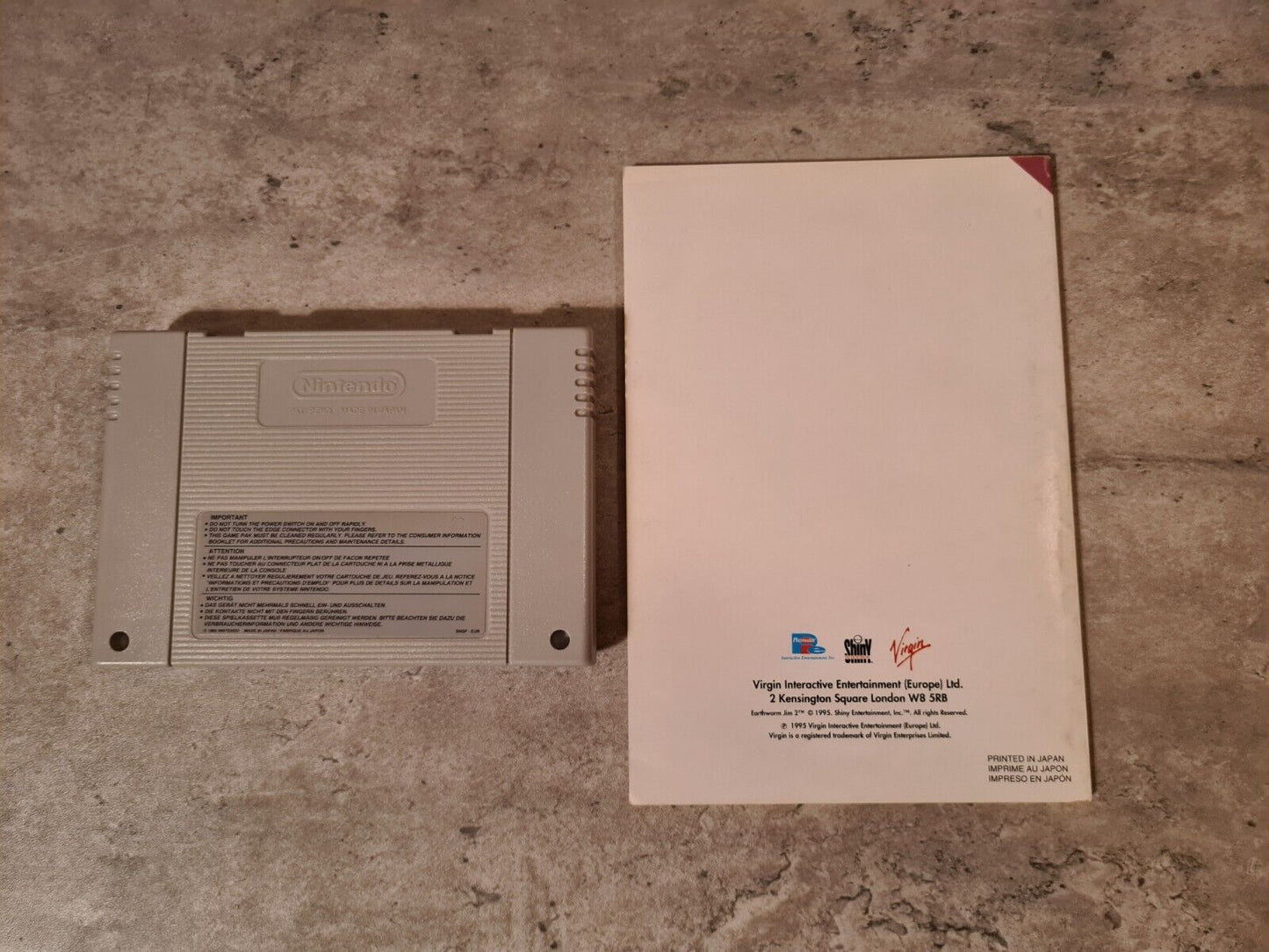 SNES Super Nintendo Earthworm Jim 2 mit OVP und Anleitung EUR - T-Retro-Games