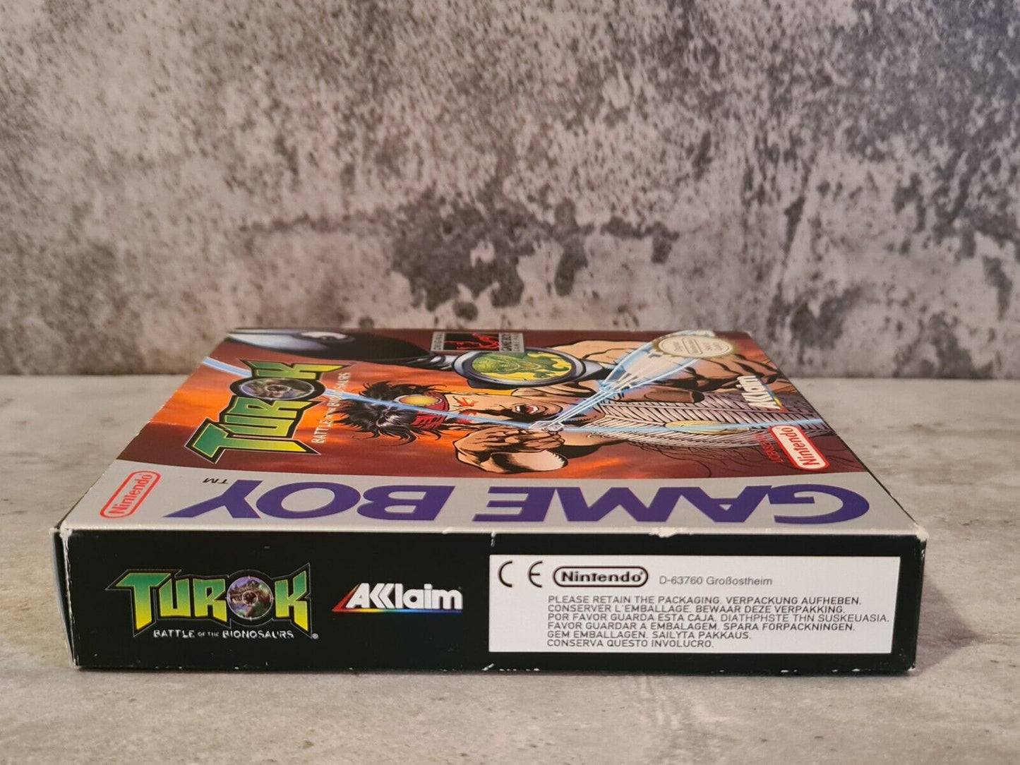 Nintendo Game Boy Classic Turok Battle of The Bionosaurs + OVP und Anleitung EUR - T-Retro-Games