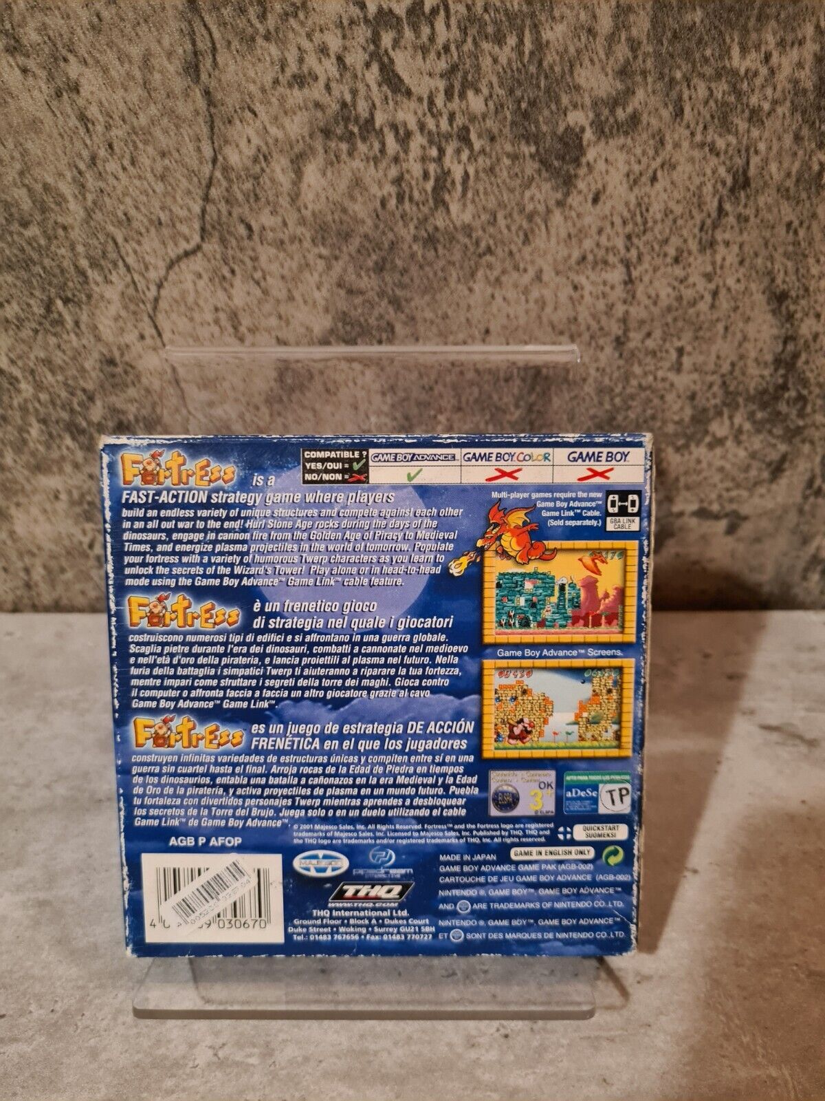 Nintendo Gameboy Advance Fortress mit OVP und Anleitung EUR - T-Retro-Games
