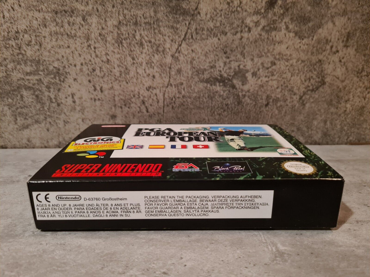 SNES Super Nintendo PGA European Tour New Old Stock Neu unbenutzt EUR - T-Retro-Games