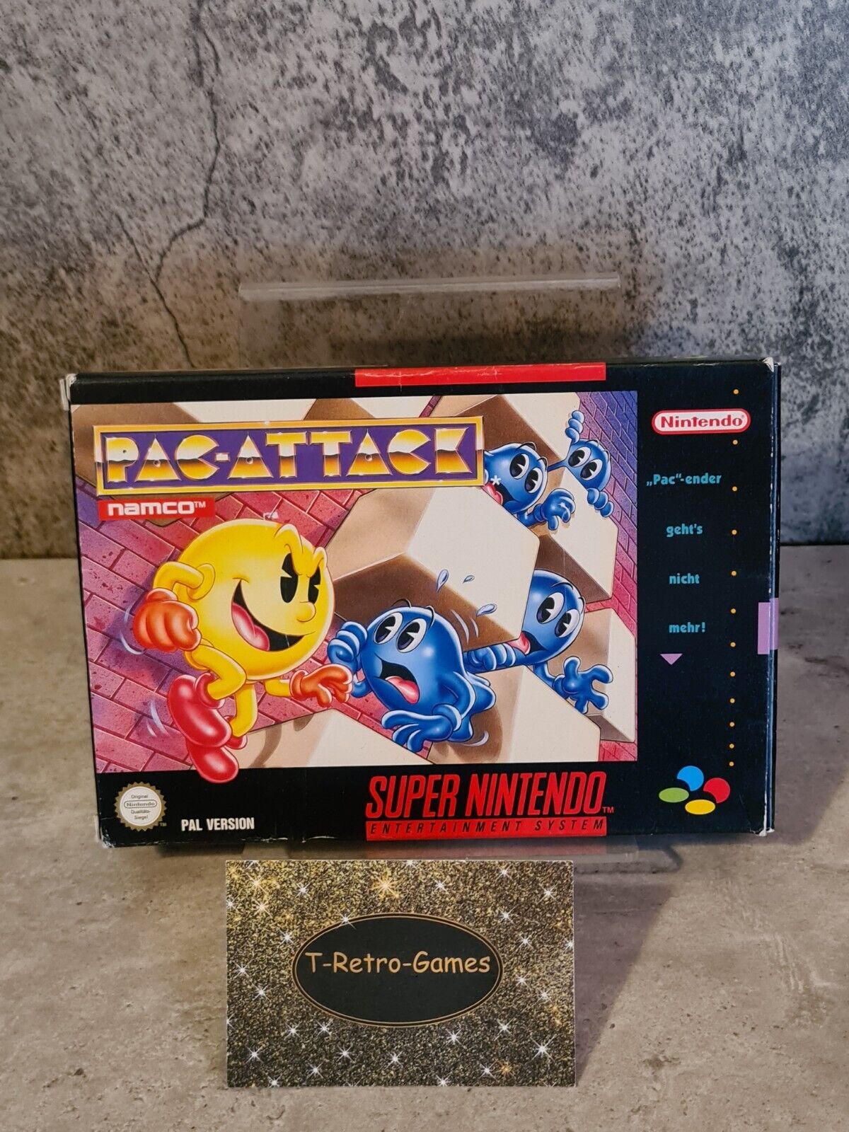 SNES Super Nintendo Pac-Attack mit OVP und Anleitung NOE - T-Retro-Games