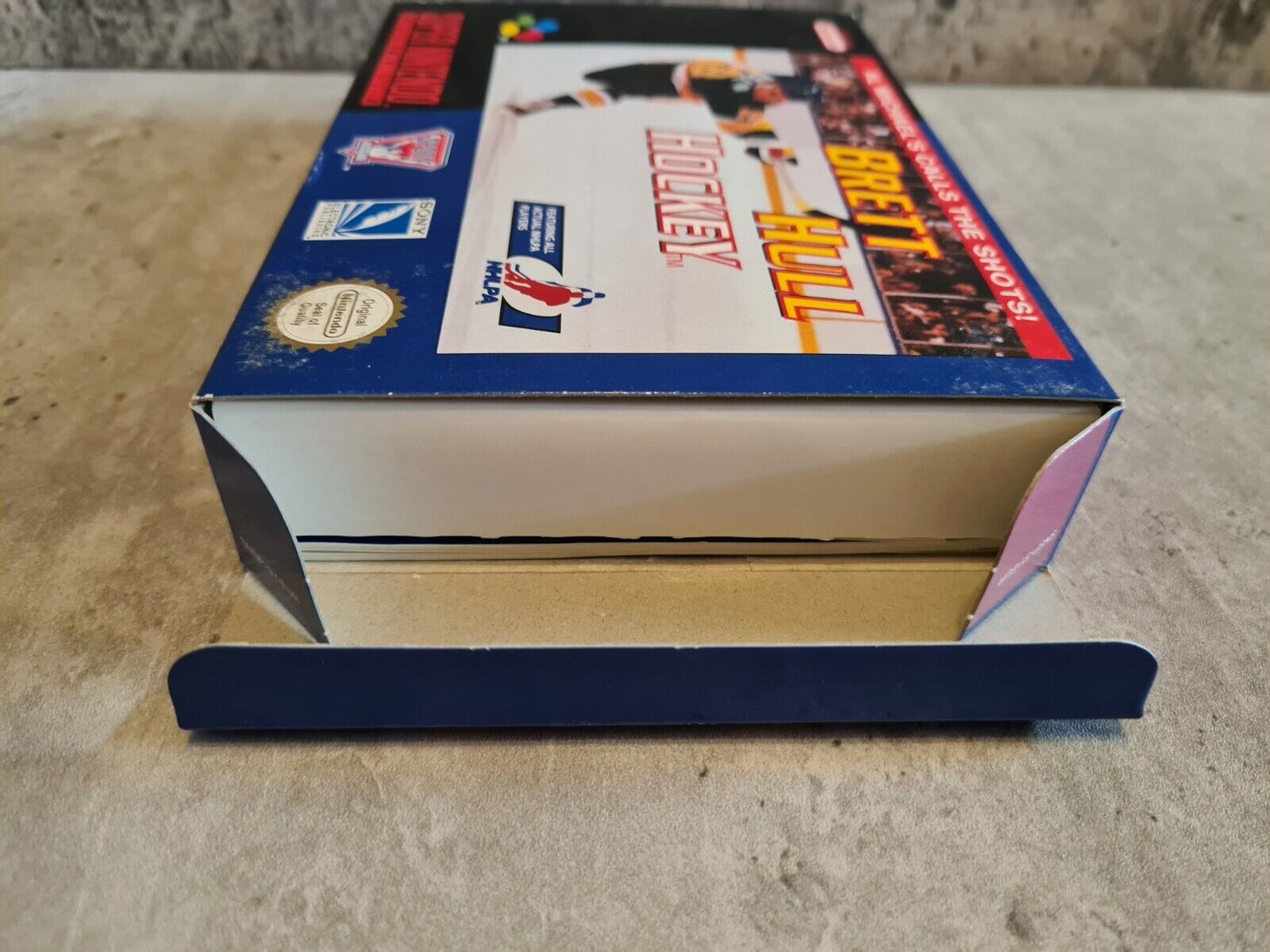 SNES Super Nintendo Brett Hull Hockey mit OVP und Anleitung EUR - T-Retro-Games