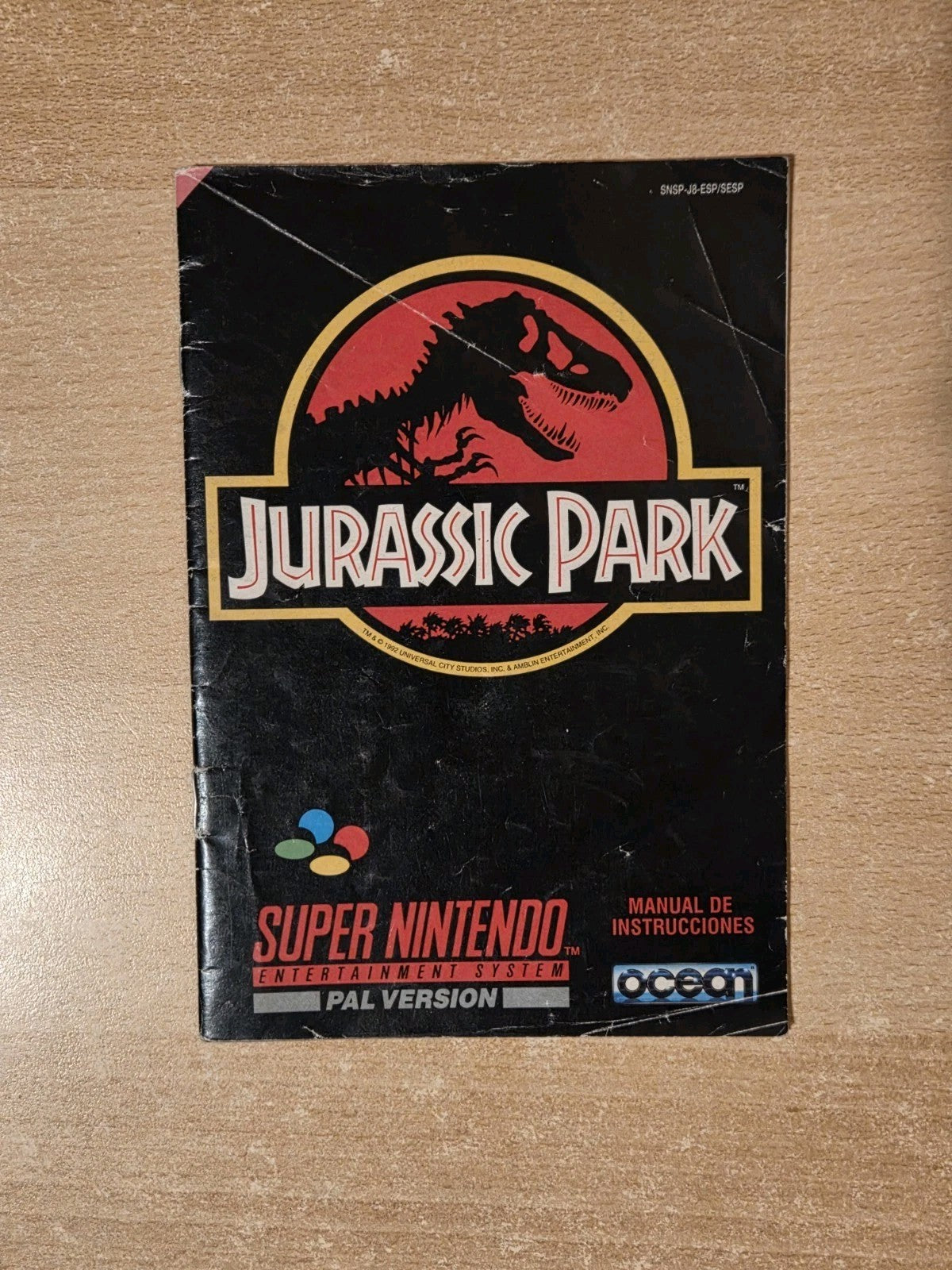SNES Super Nintendo Jurassic Park Spielanleitung Instruction Booklet ESP