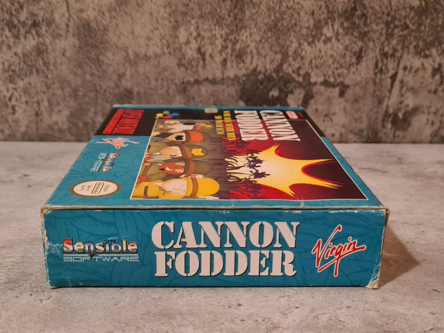 SNES Super Nintendo Cannon Fodder mit OVP und Anleitung EUR - T-Retro-Games