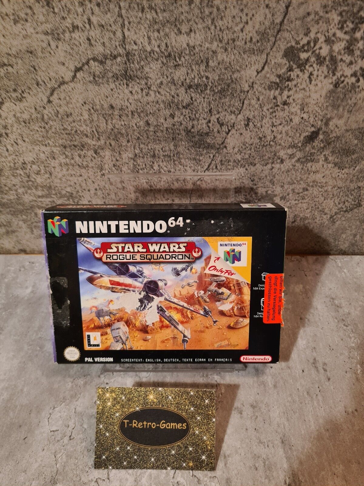 N64 Nintendo 64 Star Wars Rogue Squadron mit OVP und Anleitung EUR - T-Retro-Games