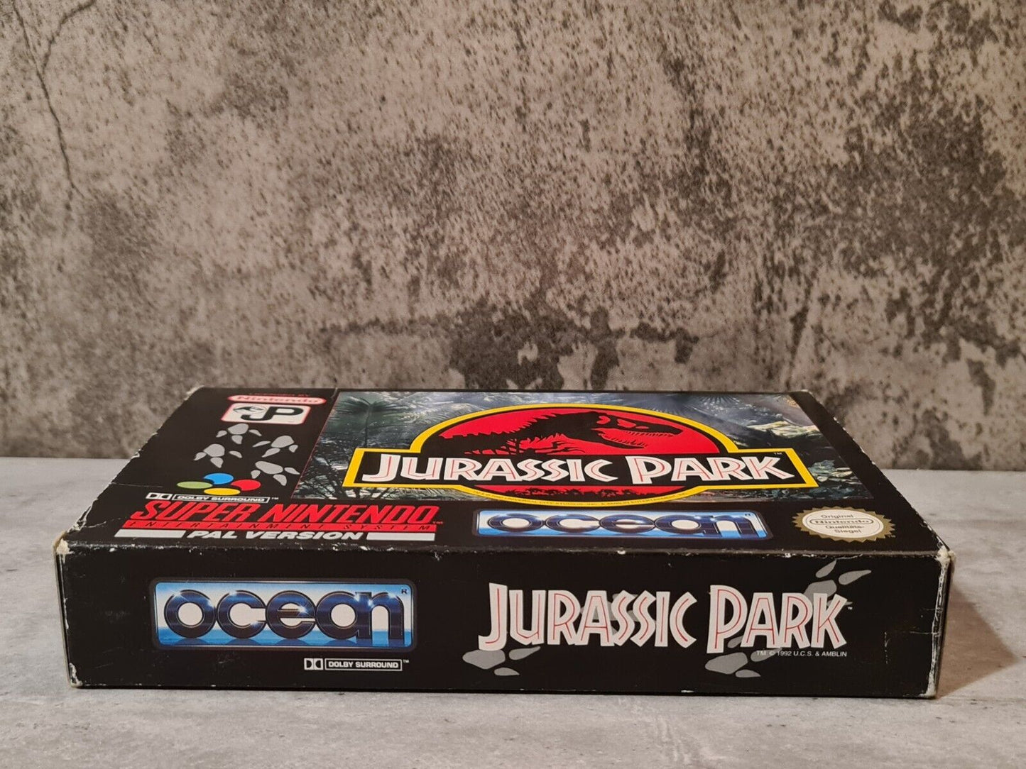 SNES Super Nintendo Jurassic Park mit OVP und Anleitung NOE/SFRG - T-Retro-Games