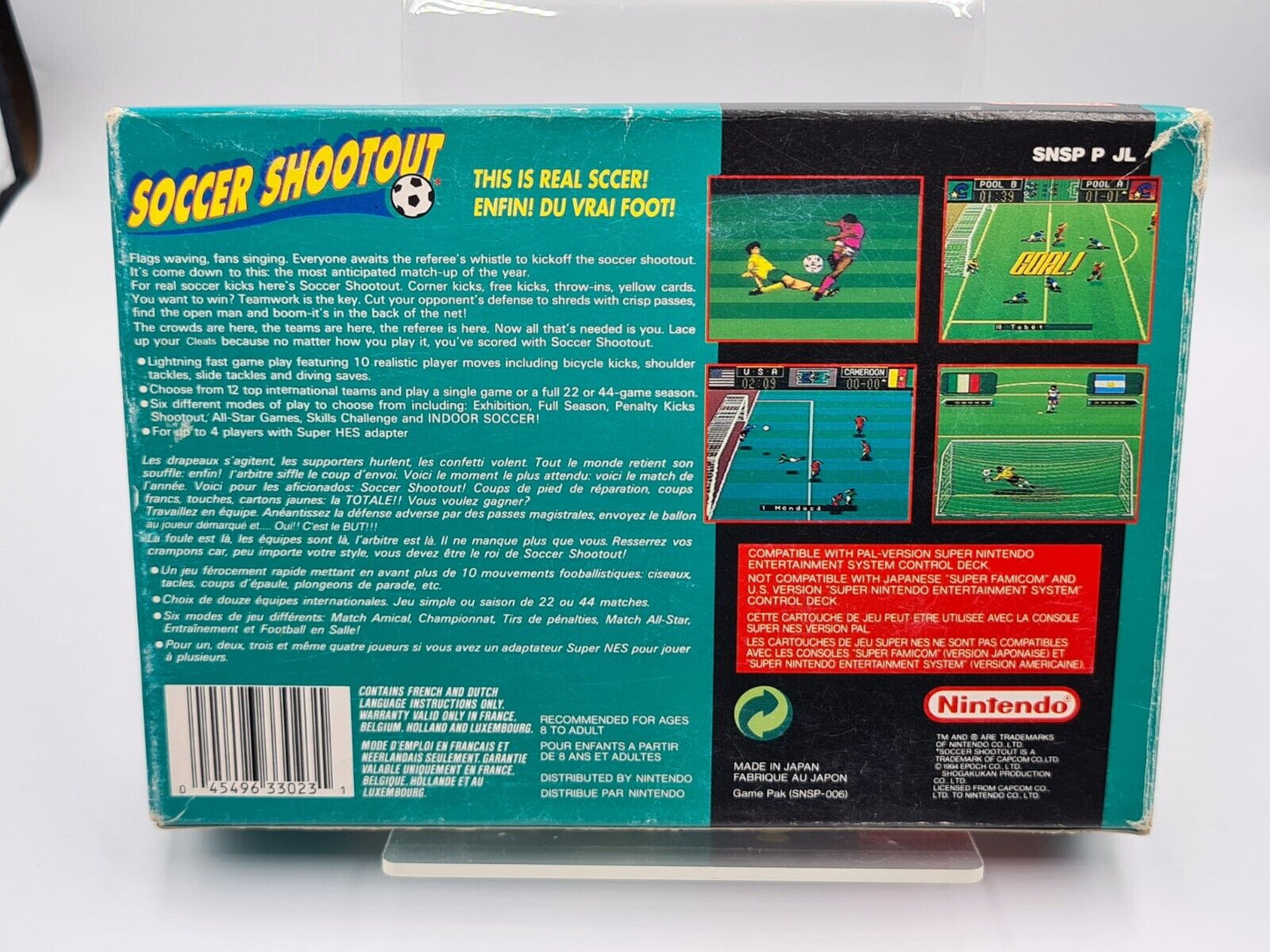 SNES Super Nintendo Soccer Shootout mit OVP und Anleitung FAH - T-Retro-Games