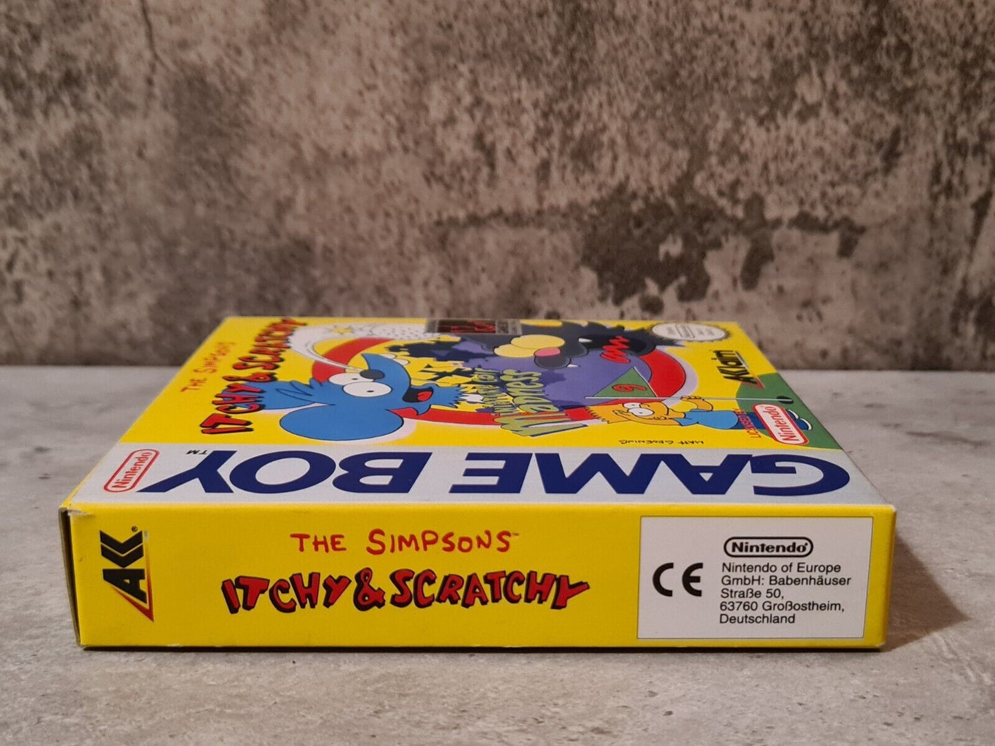 Game Boy Classic Spiel The Simpsons Itchy & Scratchy mit OVP und Anleitung EUR