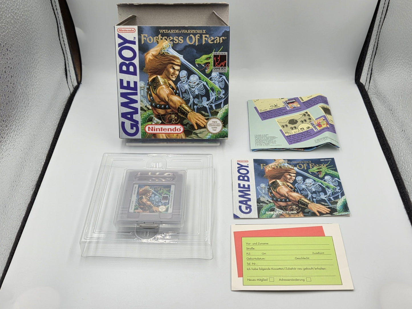 Game Boy Classic Wizards & Warriors x Fortress of Fear mit OVP und Anleitung NOE