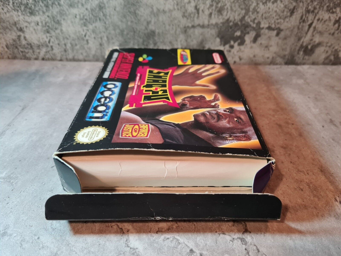 SNES Super Nintendo Shaq-Fu mit OVP und Anleitung NOE - T-Retro-Games