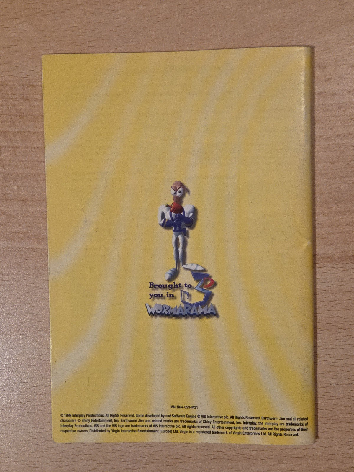 N64 Nintendo 64 Earthworm Jim 3D Spielanleitung EUU