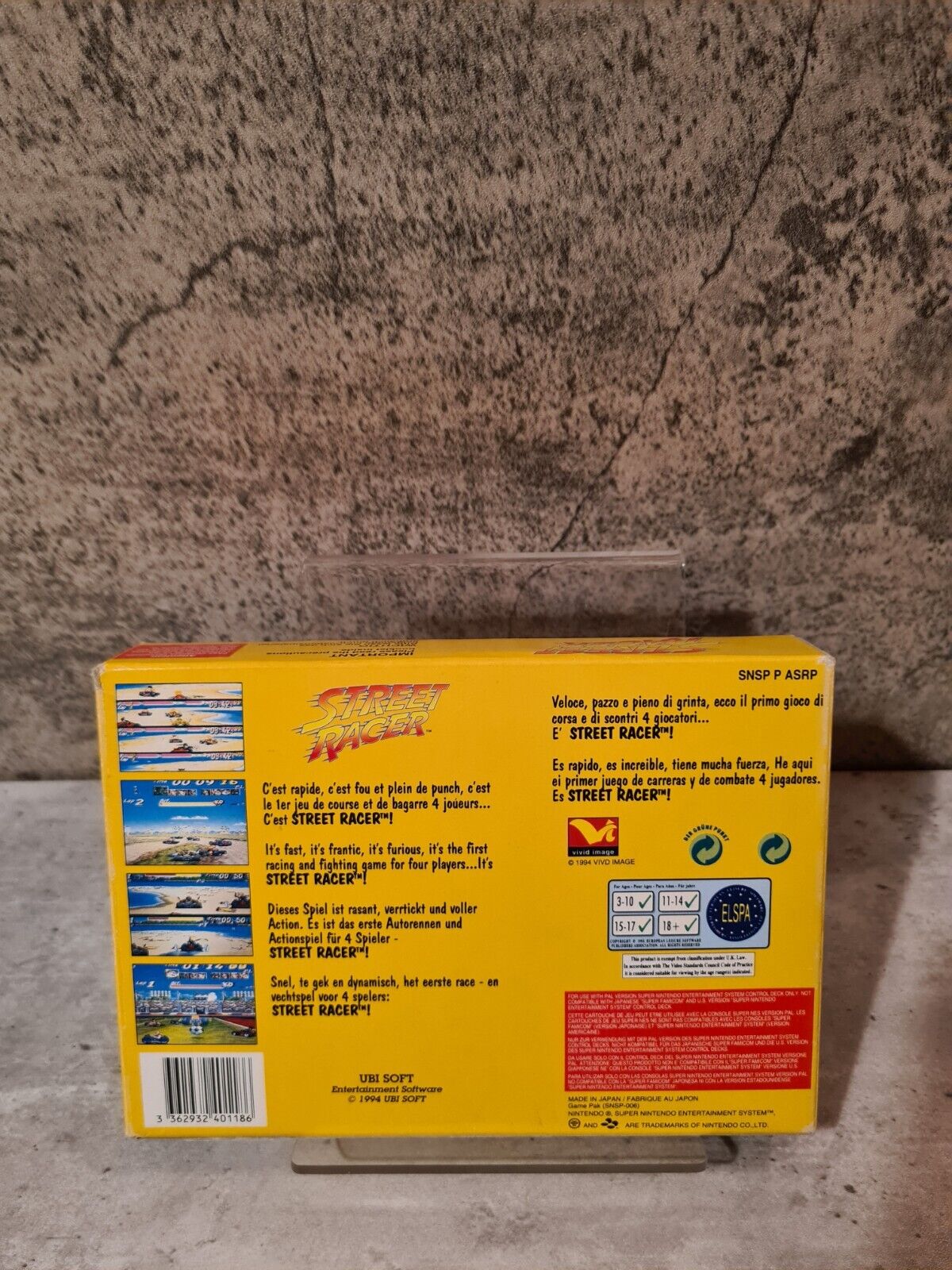 SNES Super Nintendo Street Racer mit OVP und Anleitung + Poster EUR - T-Retro-Games
