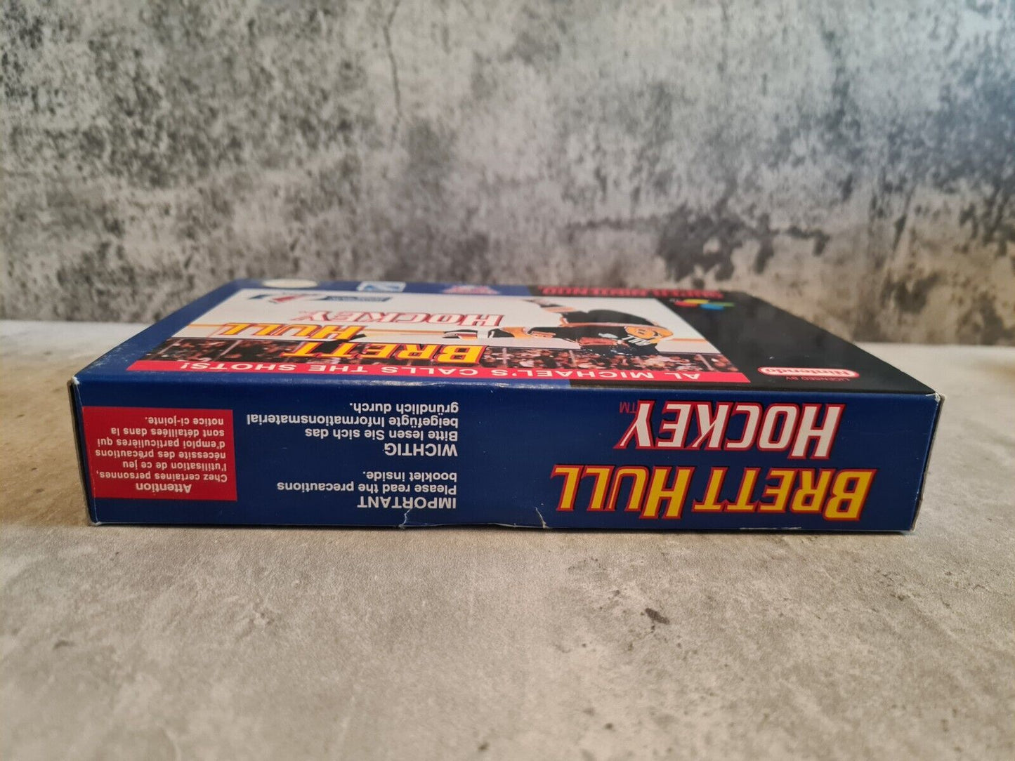 SNES Super Nintendo Brett Hull Hockey mit OVP und Anleitung EUR - T-Retro-Games