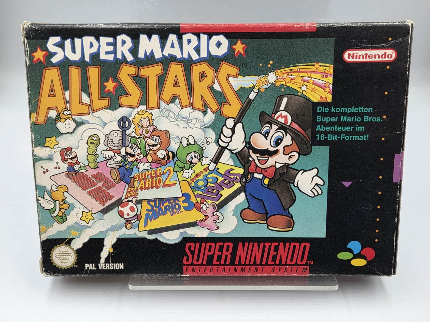 SNES Super Nintendo Super Mario Allstars mit OVP und Anleitung NOE