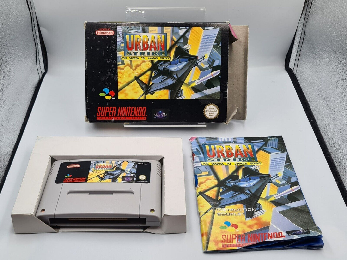Super Nintendo Urban Strike The Sequel to Jungle Strike + OVP + Anleitung EUR