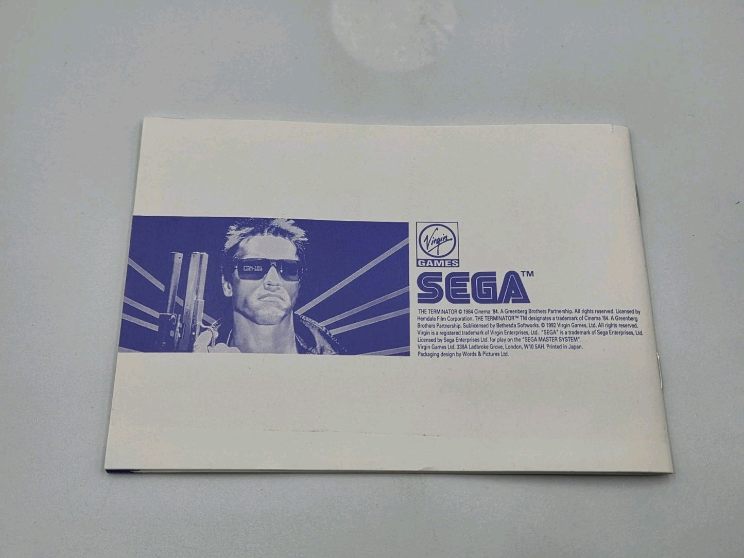 Sega Master System The Terminator mit OVP und Anleitung Multilingual
