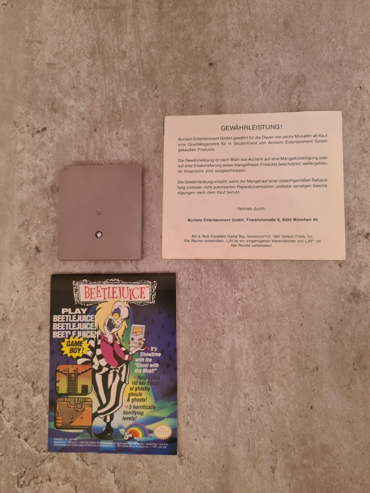 Game Boy Classic Bill & Ted's Excellent Adventure mit OVP und Anleitungen USA - T-Retro-Games