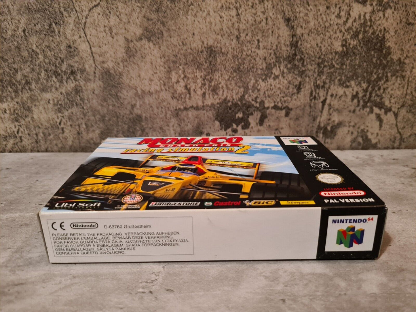 N64 Nintendo 64 Monaco Grand Prix Racing Simulation 2 mit OVP und Anleitung FAH - T-Retro-Games