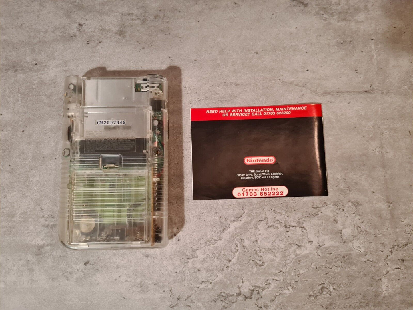 Game Boy Classic Transparent OVP UKV Special Edition - T-Retro-Games
