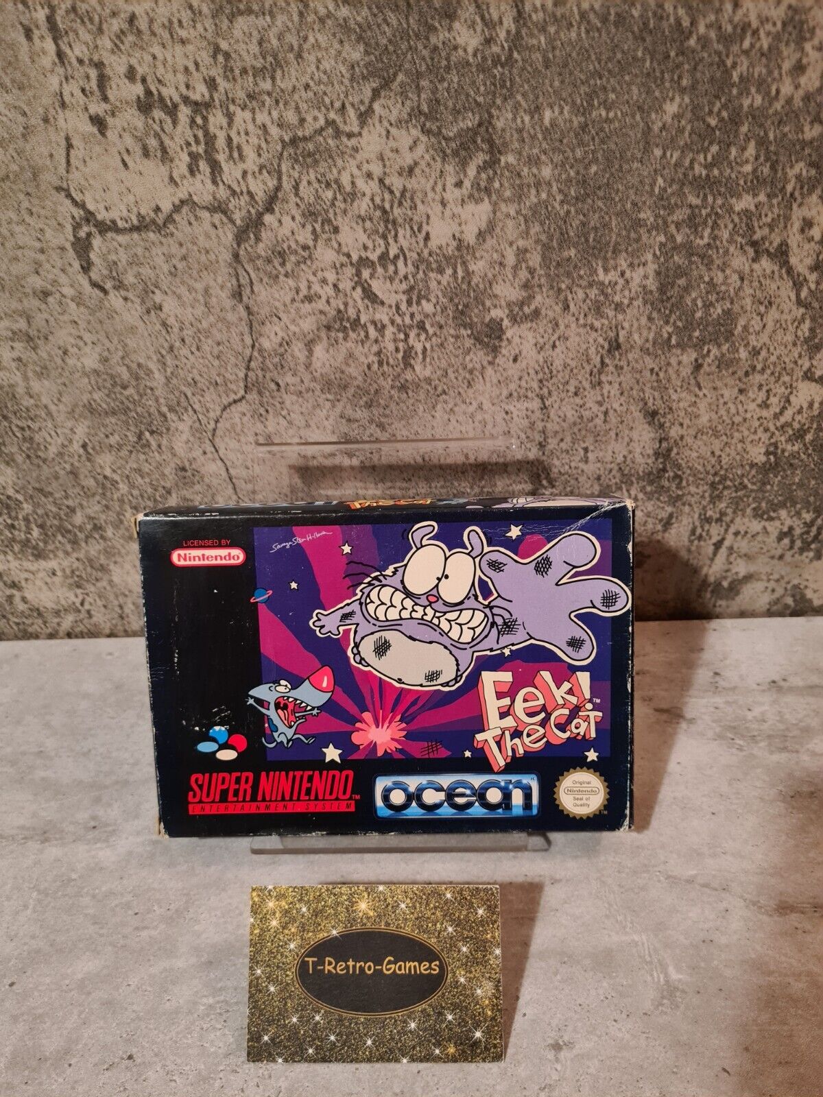 SNES Super Nintendo Eek The Cat mit OVP und Anleitung UKV - T-Retro-Games