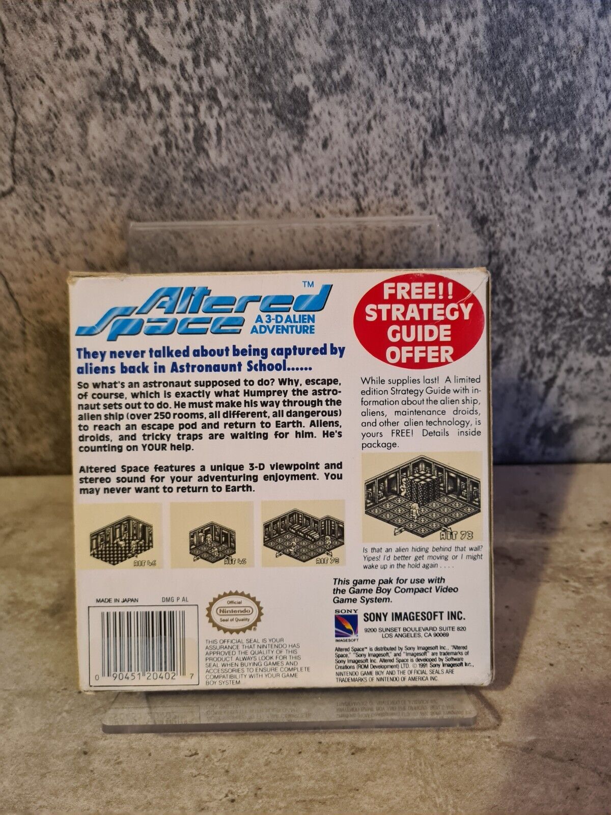 Nintendo Game Boy Classic Altered Space mit OVP und Anleitung USA - T-Retro-Games