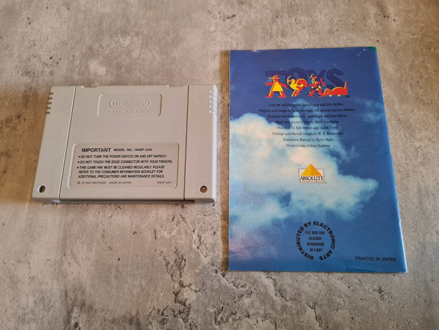 SNES Super Nintendo Toys Let the Toy Wars begin! mit OVP und Anleitung UKV - T-Retro-Games