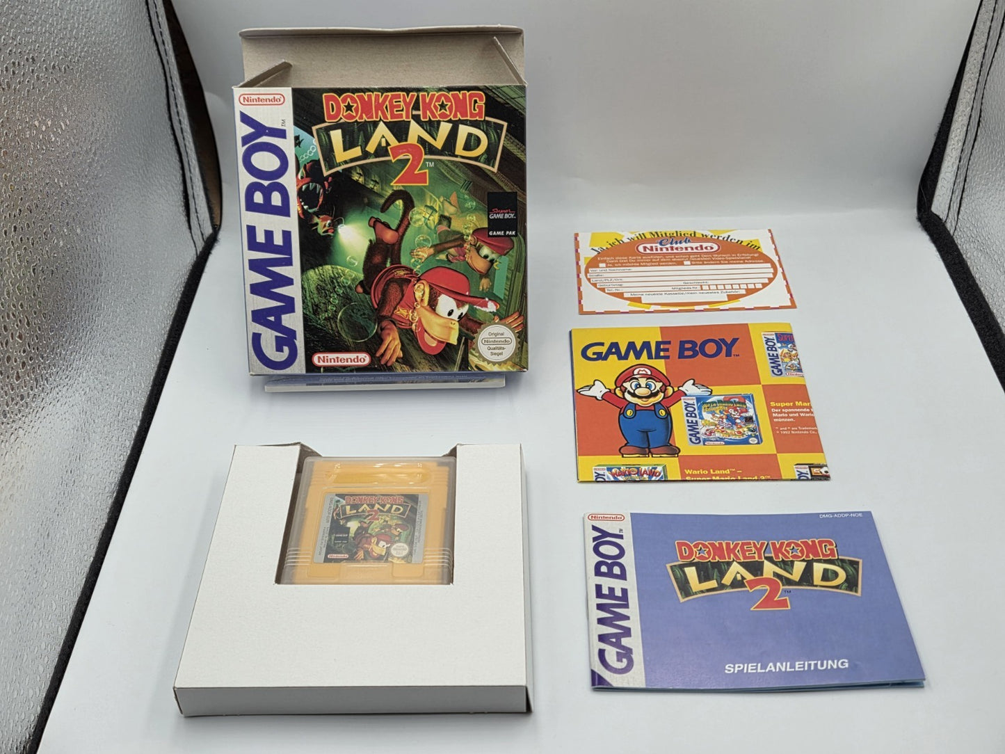 Nintendo Game Boy Classic Spiel Donkey Kong Land 2 mit OVP und Anleitung NOE