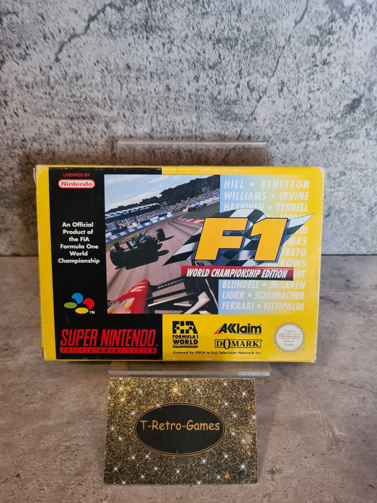 SNES Super Nintendo F1 World Championship Edition mit OVP und Anleitung EUR - T-Retro-Games
